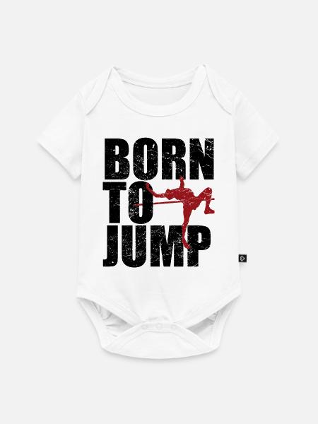 Hochsprung Hochspringer Geschenk Leichtathletik - Baby Premium Kurzarmbody - Weiß