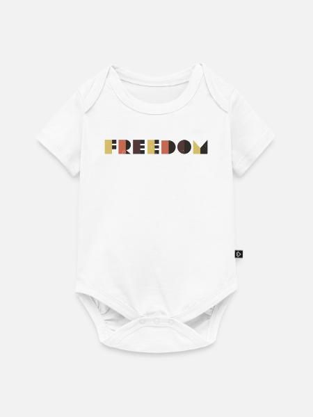 Freiheit - Baby Premium Kurzarmbody - Weiß