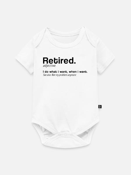 Definition Pensionierung Definition Pensionierung - Baby Premium Kurzarmbody - Weiß