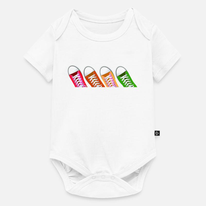 Baskets - Body à manches courtes Premium Bébé - blanc