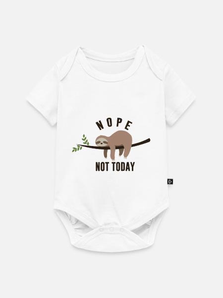 Keep Calm And Sloth On - Baby Premium Kurzarmbody - Weiß