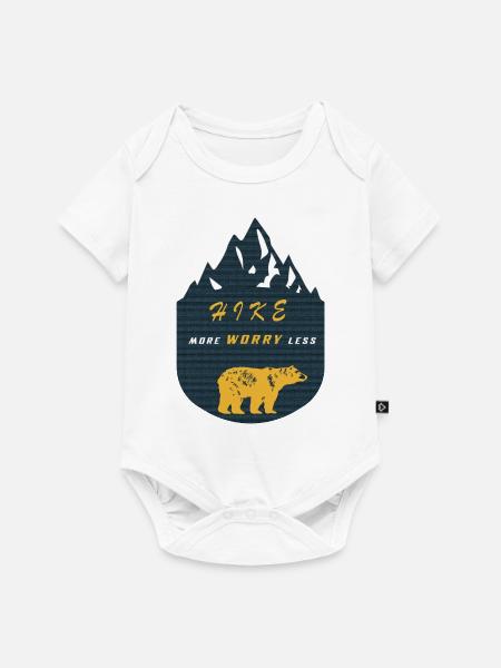 Mountain Hiking - Baby Premium Kurzarmbody - Weiß
