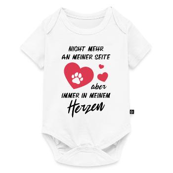 Hundehalter Immer in Meinem Herzen Hundeliebhaber - Baby Premium Kurzarmbody - Weiß - Vorne