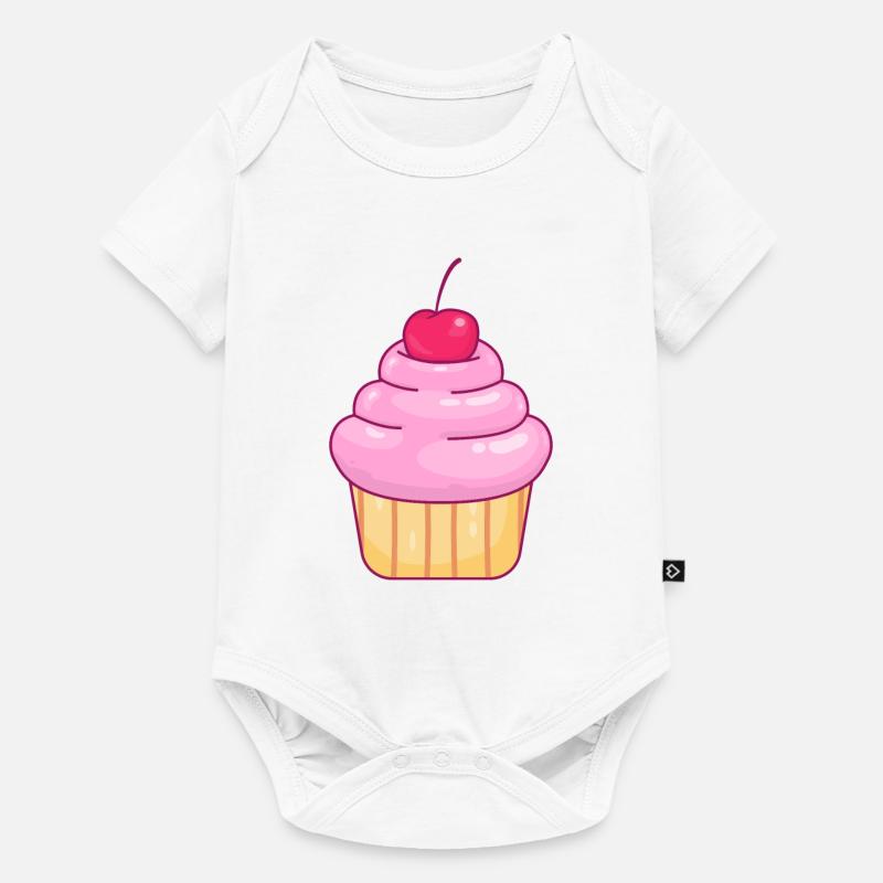 Muffin au petit gâteau - Body à manches courtes Premium Bébé - blanc