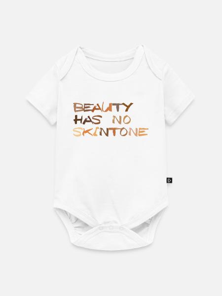Beauty Hat Keinen Hautton Antirassismus - Baby Premium Kurzarmbody - Weiß