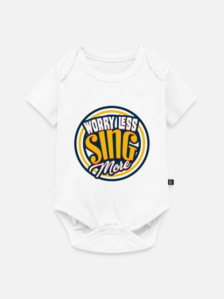 Singen Sänger - Baby Premium Kurzarmbody - Weiß