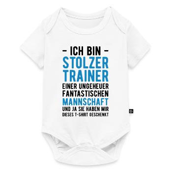 Ich bin Stolzer Trainer einer Fantastischen Mannsc - Baby Premium Kurzarmbody - Weiß - Vorne
