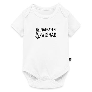 Heimathafen Wismar - Baby Premium Kurzarmbody - Weiß - Vorne