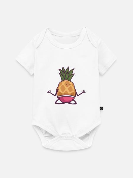 Meditation - Baby Premium Kurzarmbody - Weiß