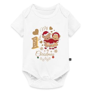 Le premier Noël de bébé - Body à manches courtes Premium Bébé - blanc - Devant