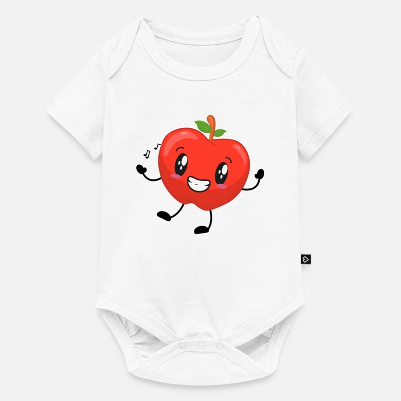Pomme - Body à manches courtes Premium Bébé - blanc