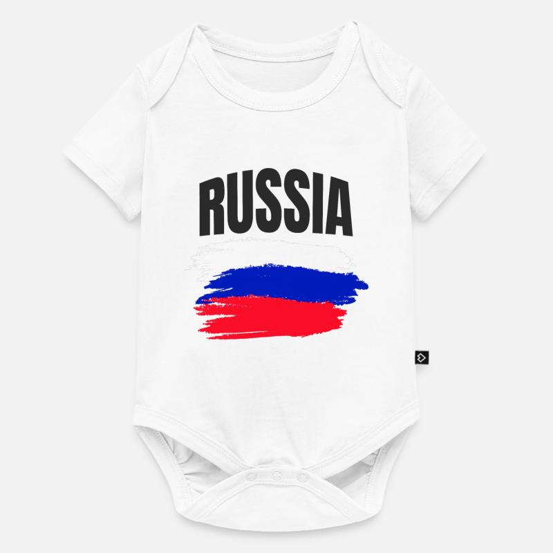 Russie - Body à manches courtes Premium Bébé - blanc
