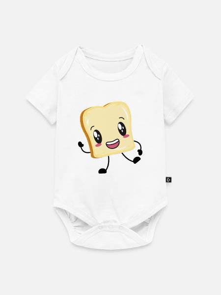 Toast - Baby Premium Kurzarmbody - Weiß