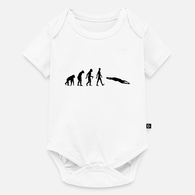Evolution swimming - Baby Premium short-sleeve bodysuit - white