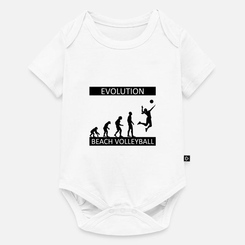 Evolution Beach Volleyball Sport Hobby - Baby Premium Kurzarmbody - Weiß