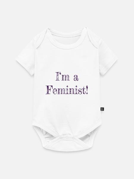 Feminismus - Baby Premium Kurzarmbody - Weiß
