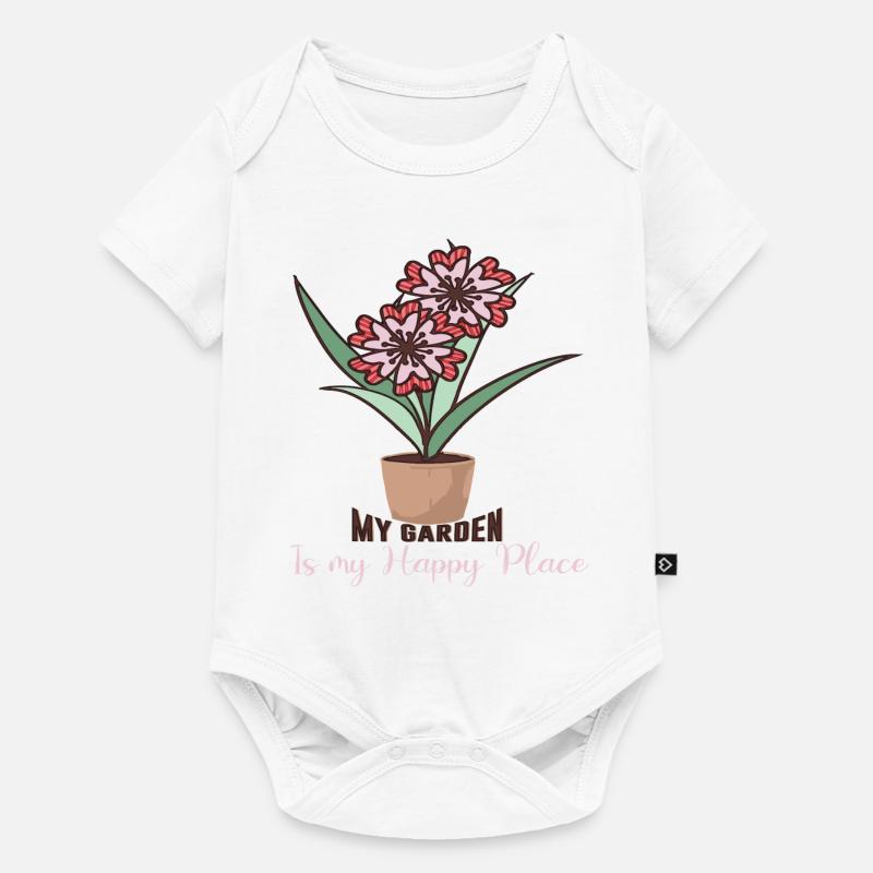 Garden - Body à manches courtes Premium Bébé - blanc