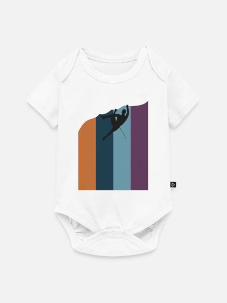 Rock Climbing - Baby Premium Kurzarmbody - Weiß