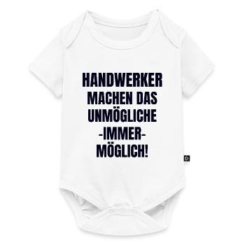 Handwerker - Baby Premium Kurzarmbody - Weiß - Vorne