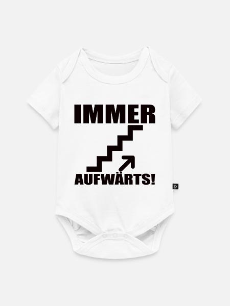 Aufwärts Motivation Geschenk - Baby Premium Kurzarmbody - Weiß