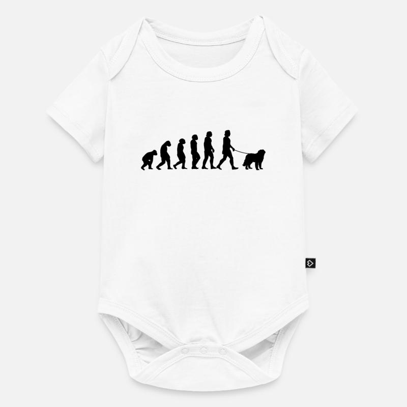 Briard Evolution Funny Berger de Brie Gift - Baby Premium short-sleeve bodysuit - white