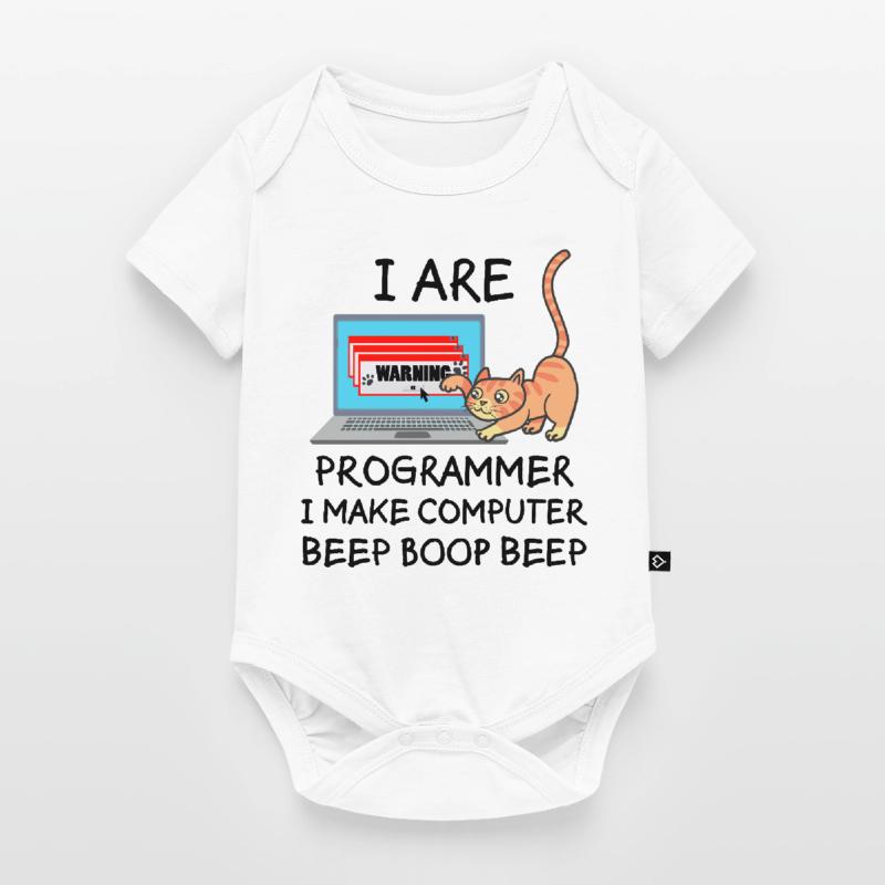 Informatik Fun Spruch Programmierer Katze Geschenk Baby Premium Kurzarmbody