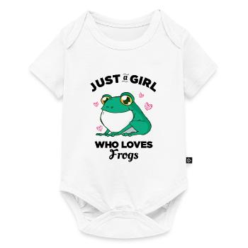 Just a Girl who Loves Frogs - Baby Premium short-sleeve bodysuit - white - Front