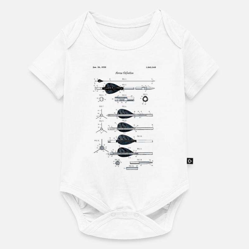 Tir à l’arc Définition Flèche - Body à manches courtes Premium Bébé - blanc