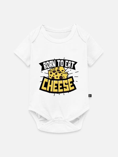 Käse - Baby Premium Kurzarmbody - Weiß