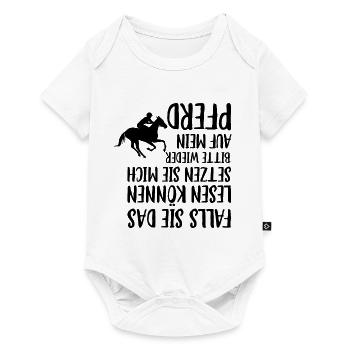 Reiten Wenn Sie Das Lesen Können Setzen Sie Mich A - Baby Premium Kurzarmbody - Weiß - Vorne