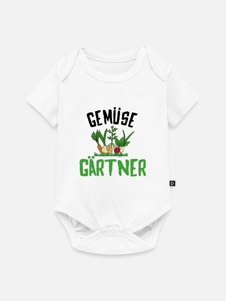 Gemüse Gärtner - Baby Premium Kurzarmbody - Weiß
