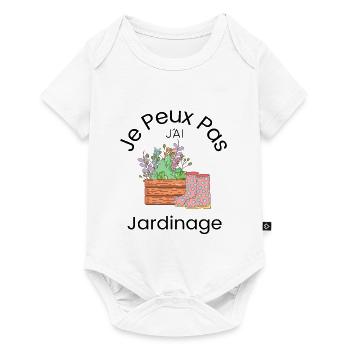 Je Peux pas j ái Jardinage humour - Body à manches courtes Premium Bébé - blanc - Devant
