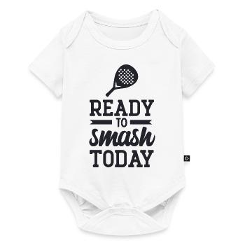 ready to smsh today- Padel tennis - Baby Premium Kurzarmbody - Weiß - Vorne