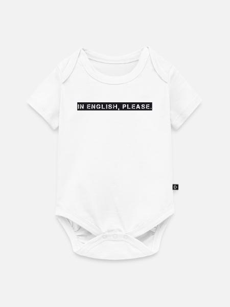 Lehrer - In English please - Baby Premium Kurzarmbody - Weiß