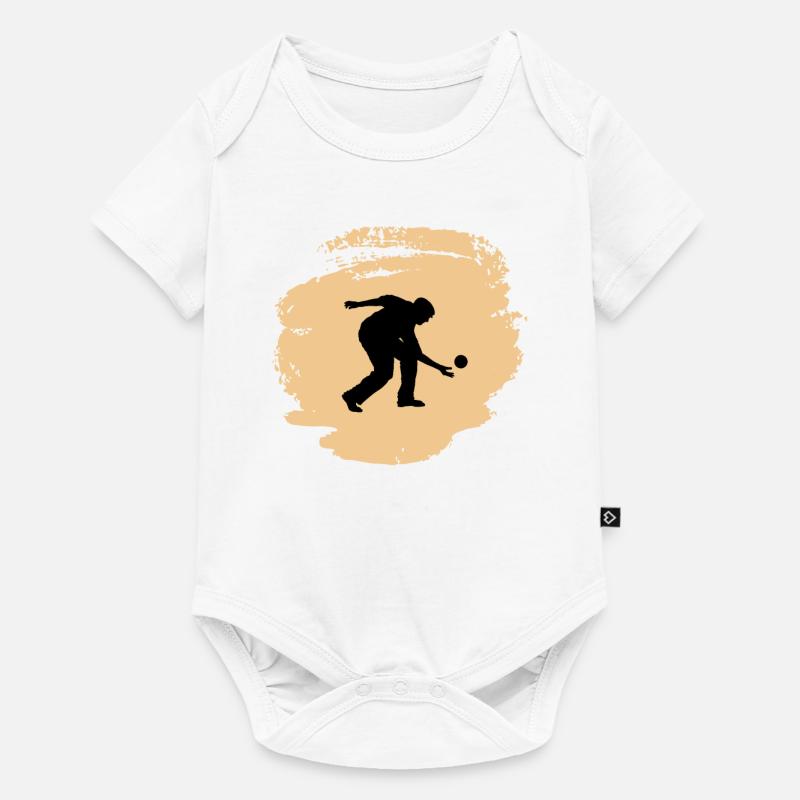 Boule Bocce Boccia-Spieler - Baby Premium Kurzarmbody - Weiß