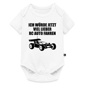 Modellauto RC Auto Car Modellbau Spruch Geschenk - Baby Premium Kurzarmbody - Weiß - Vorne