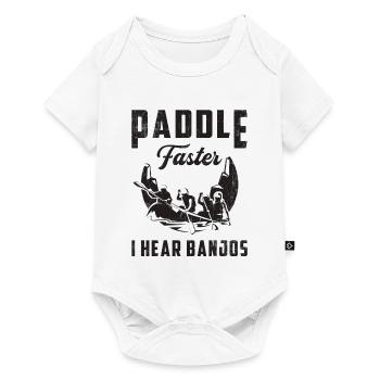 Canoë bateau bateau bateau cadeau de canoë-kayak - Body à manches courtes Premium Bébé - blanc - Devant