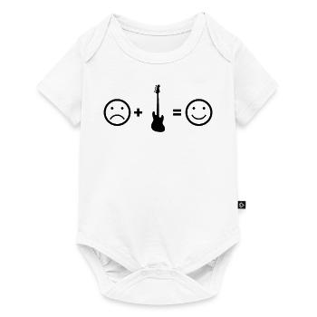 Bass bass guitare bassiste cadeau - Body à manches courtes Premium Bébé - blanc - Devant