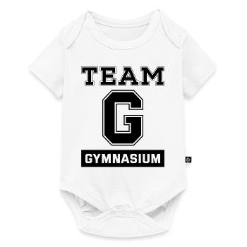 Vierte Klasse Team Gymnasium Weiterführend Abi Vie - Baby Premium Kurzarmbody - Weiß - Vorne