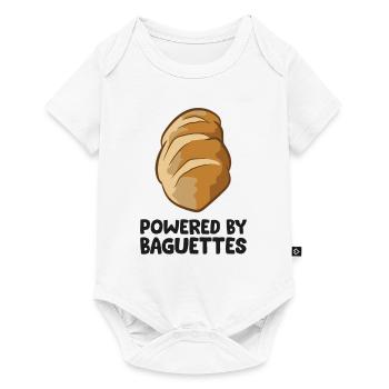 Powered By Baguettes Love Baguettes - Baby Premium short-sleeve bodysuit - white - Front