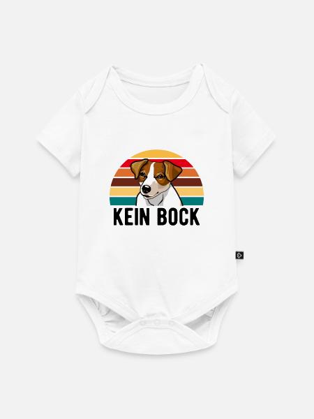 Jack Russell Russel - Baby Premium Kurzarmbody - Weiß