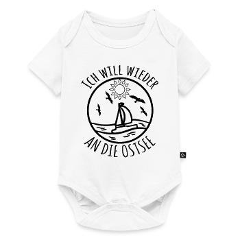 Ich will wieder an die Ostsee - Baby Premium Kurzarmbody - Weiß - Vorne
