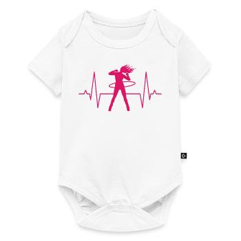Hula Mature Hullers Hoop Fitness cadeau dames - Body à manches courtes Premium Bébé - blanc - Devant
