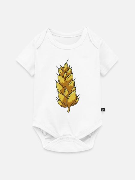 Weizen Landwirt - Baby Premium Kurzarmbody - Weiß
