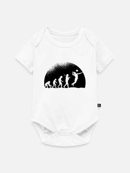 Evolution Volleyball - Baby Premium Kurzarmbody - Weiß
