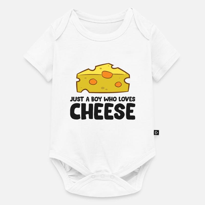 Juste un garçon qui aime le fromage - Body à manches courtes Premium Bébé - blanc