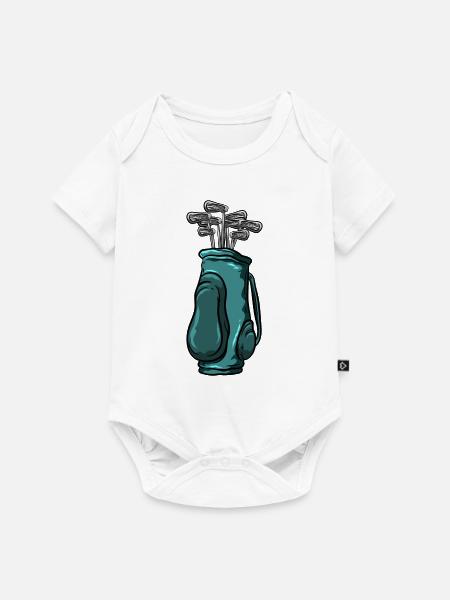 Golf - Baby Premium Kurzarmbody - Weiß