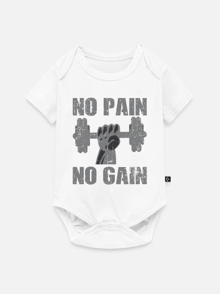 Workout - Baby Premium Kurzarmbody - Weiß