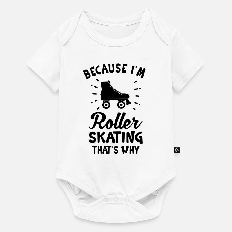 Roller Skate Roller Skating Roller Derby - Body à manches courtes Premium Bébé - blanc