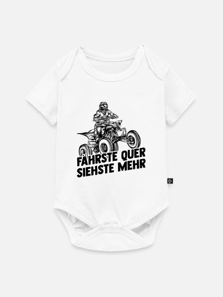 Quad - Baby Premium Kurzarmbody - Weiß